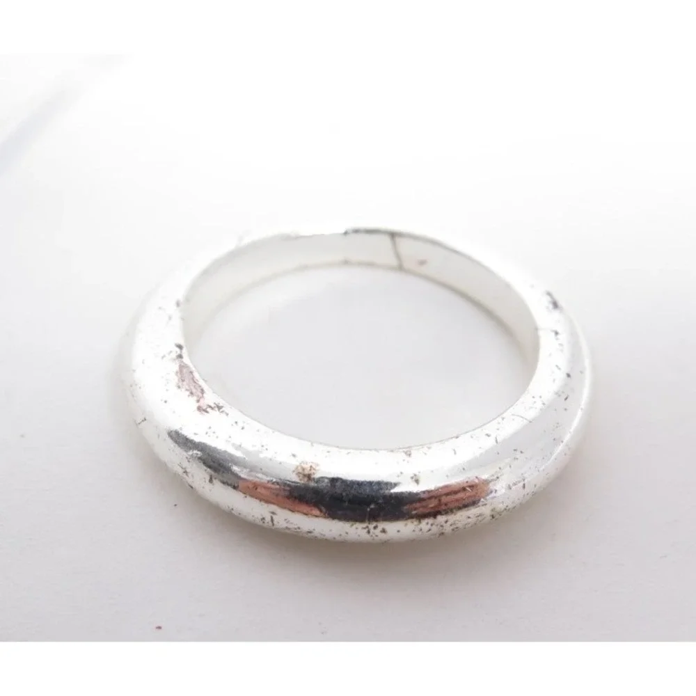Simple Domed Silver Band Ring‎ Sz 8.5